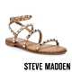 STEVE MADDEN-TRAVEL-前衛搖滾 二字帶繞踝鉚釘涼拖鞋-卡其棕 product thumbnail 1