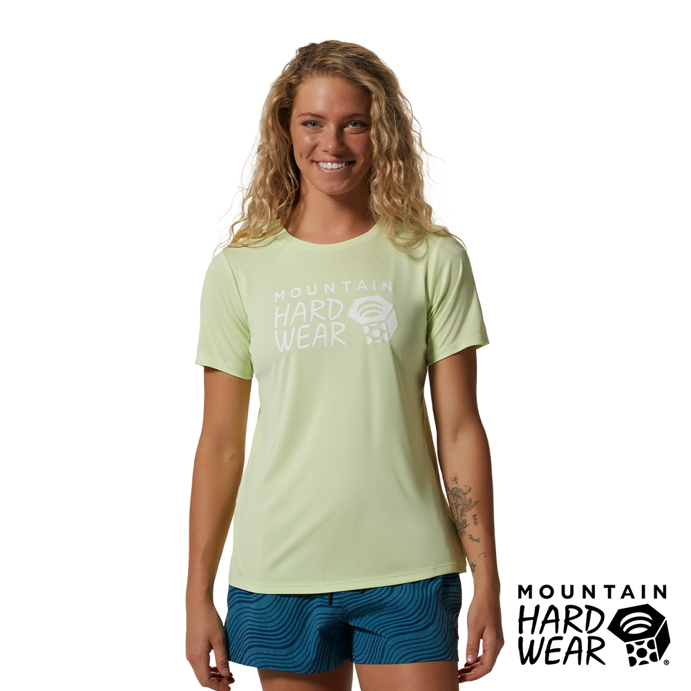 【Mountain Hardwear】Wicked Tech Short Sleeve W 防曬快乾短袖排汗衣 女款 電質黃387 #1983071