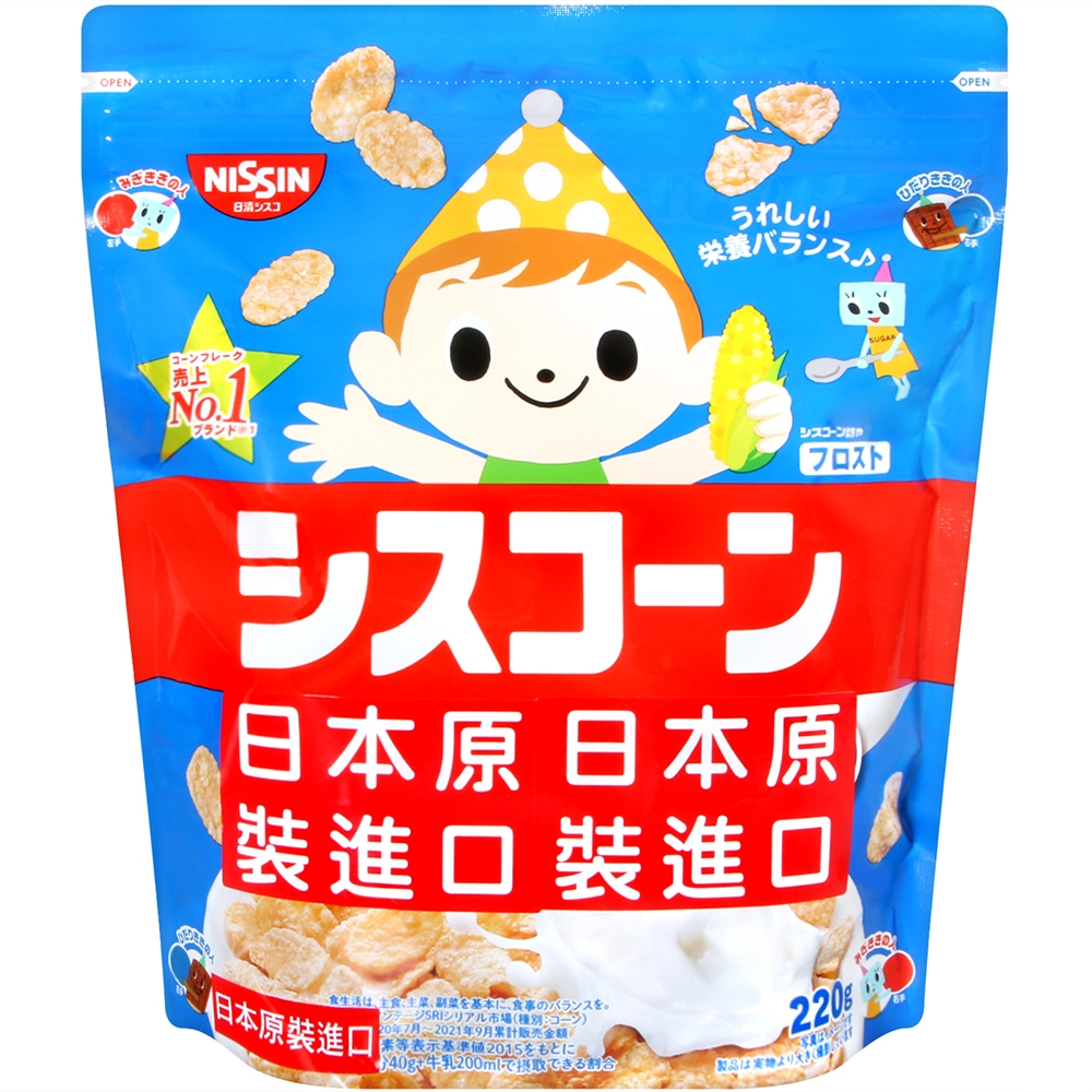 NISSIN BIG糖霜早餐玉米片(220g)