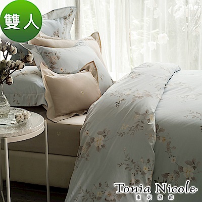 (活動)Tonia Nicole東妮寢飾 英倫莊園環保印染精梳棉兩用被床包組(雙人)
