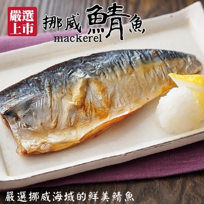 鮮海漁村 挪威薄鹽鯖魚25片組