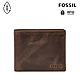 FOSSIL Derrick 真皮RFID防盜皮夾-咖啡色 ML3771201  (禮盒組附鐵盒) product thumbnail 1