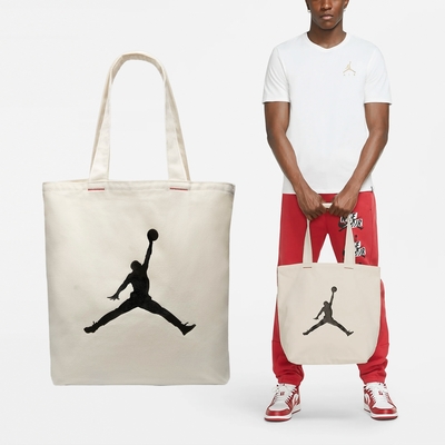 nike 包包 jordan tote bag 米白 黑 托特包 手提包 單肩 喬丹 jd2113017ad-001