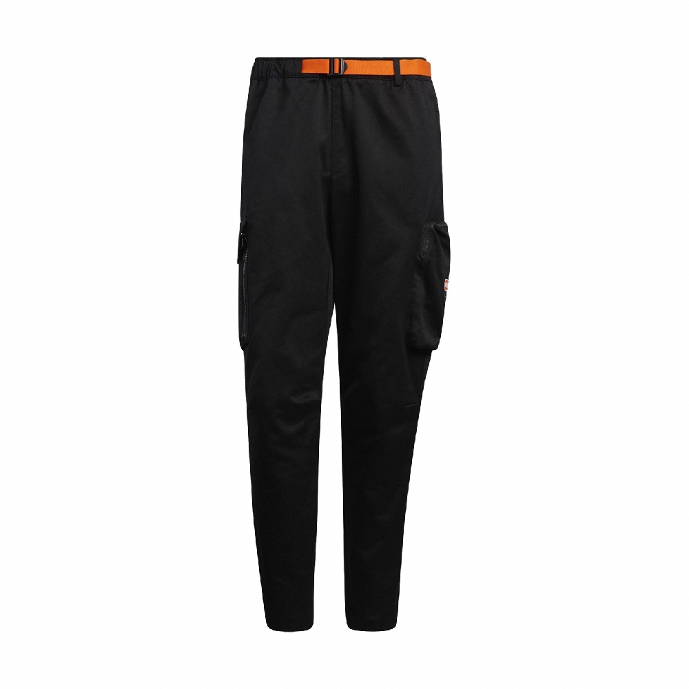 adidas 長褲 MR Track Pants 男款 愛迪達 三葉草 彈性腰頭 棉質 工裝 黑 橘 HC0377