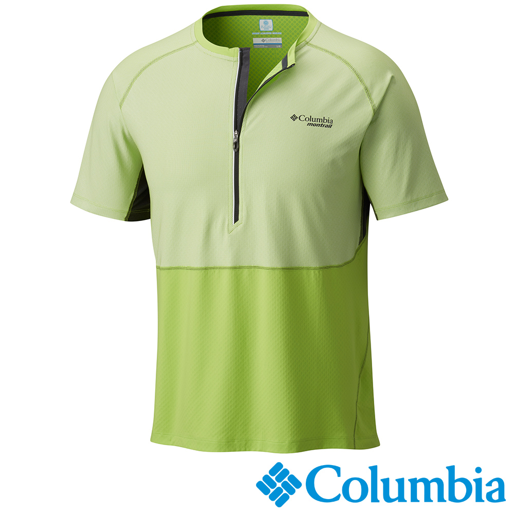 Columbia 哥倫比亞 男-防曬50涼感快排野跑短袖上衣UAE01490