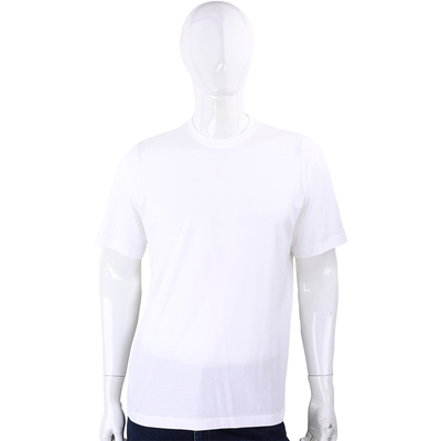 Y-3 反字母貼印白色棉質短袖TEE T恤