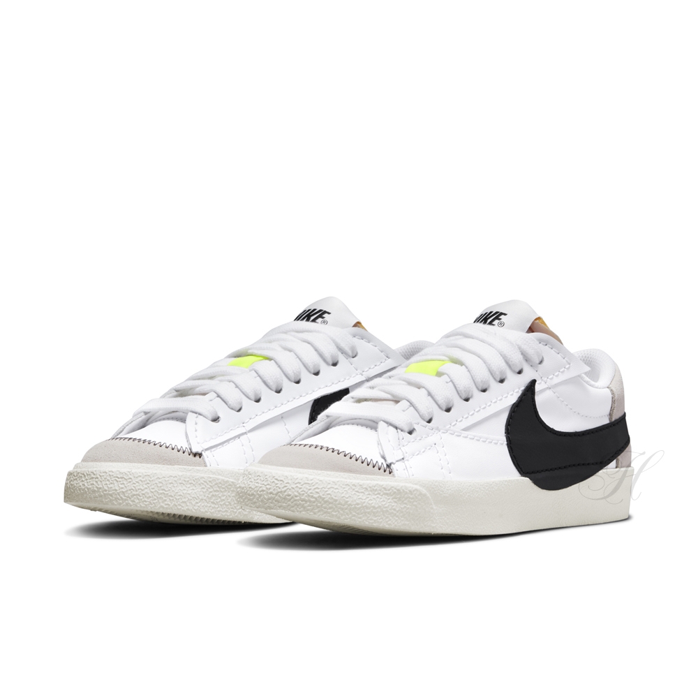 NIKE 耐吉 運動鞋 休閒鞋 女鞋 白黑 DQ1470-101 W BLAZER LOW 77 JUMBO (3W5080)