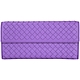 [雙11限定精品夾] BV BOTTEGA VENETA 編織小羊皮三折釦式長夾(紫色) product thumbnail 1