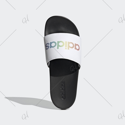 Superdry Pool Slides With Camo Branding in White