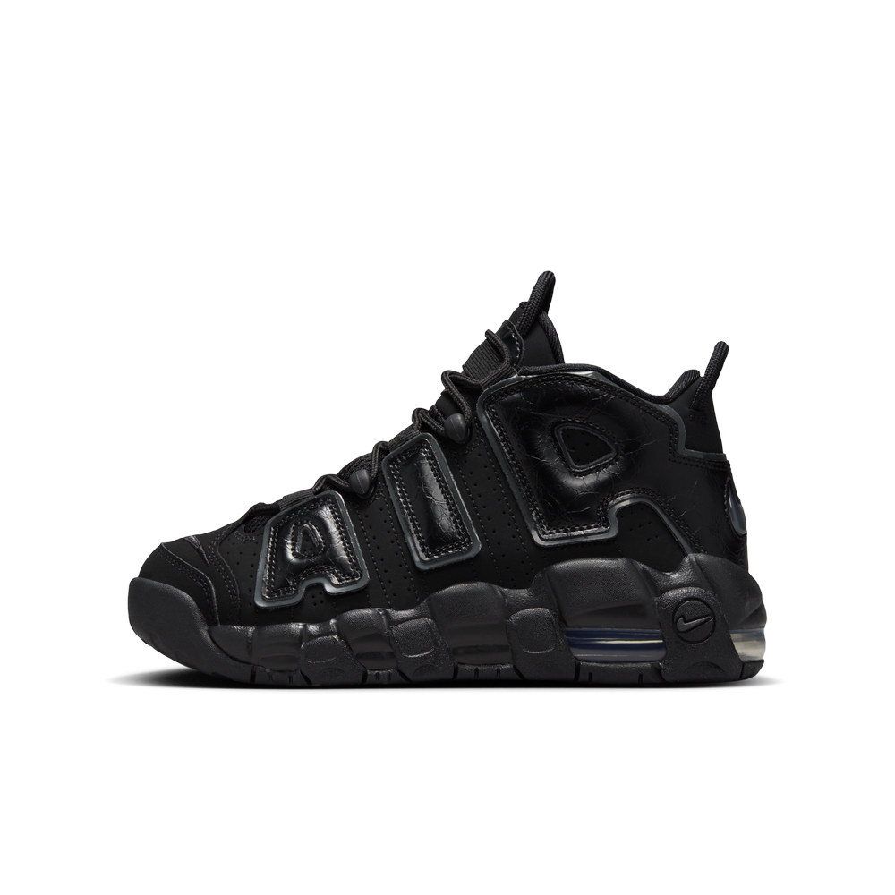 NIKE AIR MORE UPTEMPO (GS) 男女大童休閒鞋-黑-FV2264001