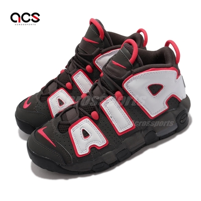 Nike 休閒鞋 Air More Uptempo 女鞋 經典款 氣墊 避震 大AIR 大童 穿搭 黑 灰 DH9719200