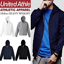 日本United Athle素面連帽外套 ZIP JACKET重磅磨毛UA