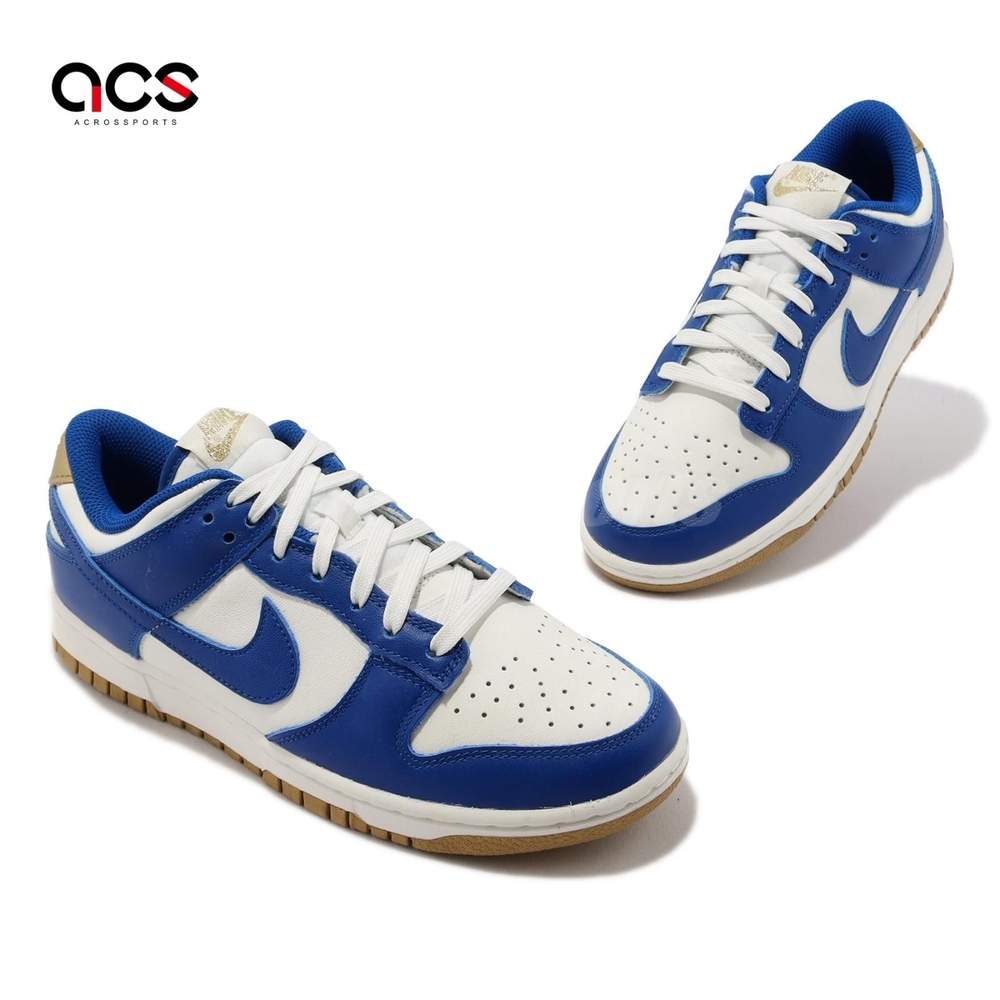 Nike Wmns Dunk Low 女鞋皇家藍金焦糖底Kansas City Royals FB7173-141