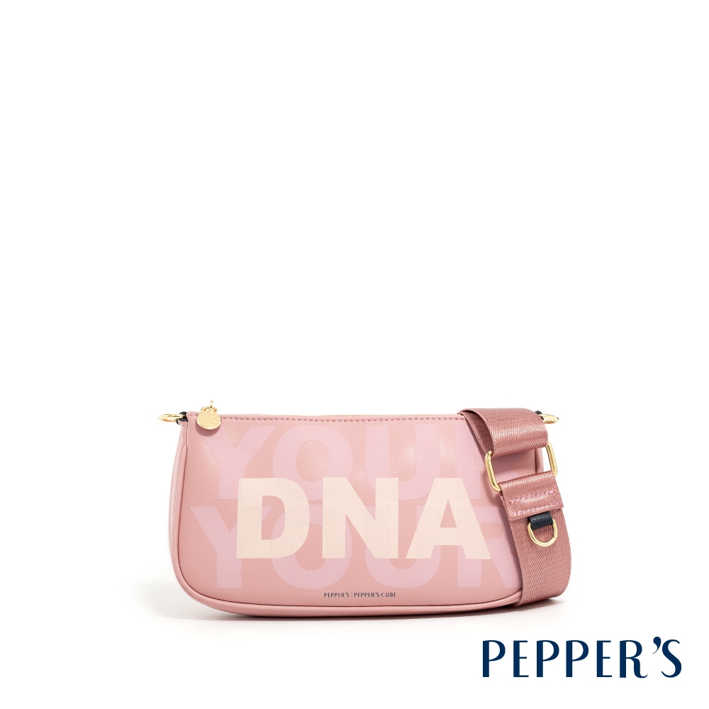 PEPPER'S DNA 超纖素皮革斜背包 - 玫瑰粉/摩卡棕/冰晶藍