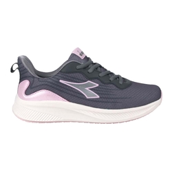 DIADORA 女專業慢跑鞋-路跑 運動 訓練 DA31673 灰粉紅銀