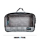 日本HAPI+TAS 衣物收納袋 盥洗包 化妝包 M尺寸 黑灰色蘇格蘭格紋 product thumbnail 1