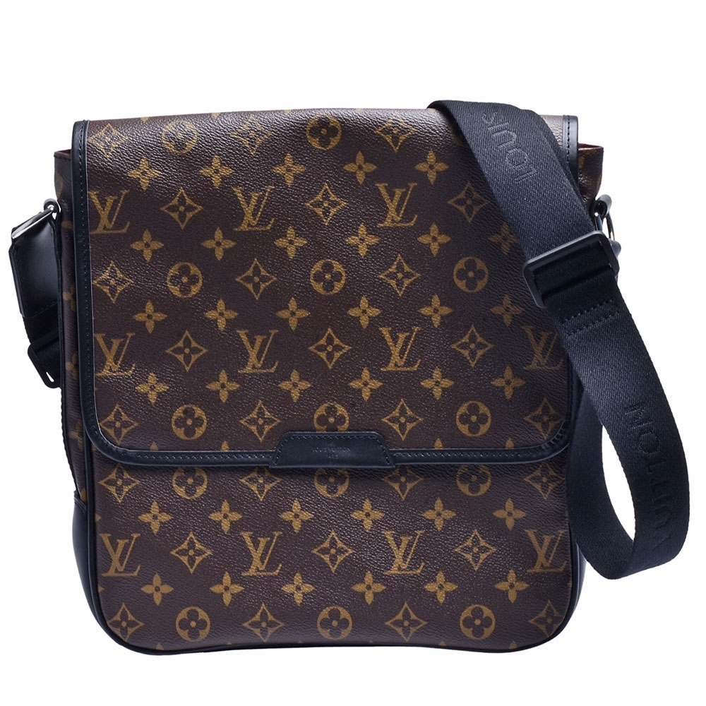 LV M40386 Monogram Bass MM金屬磁釦斜背郵差包