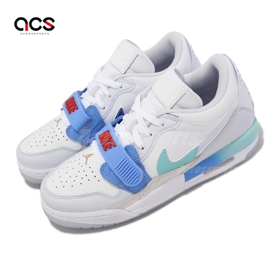 Nike 休閒鞋 Air Jordan Legacy 312 Low GS 大童鞋 女鞋 白 藍 漸層 魔鬼氈 FN8896-131