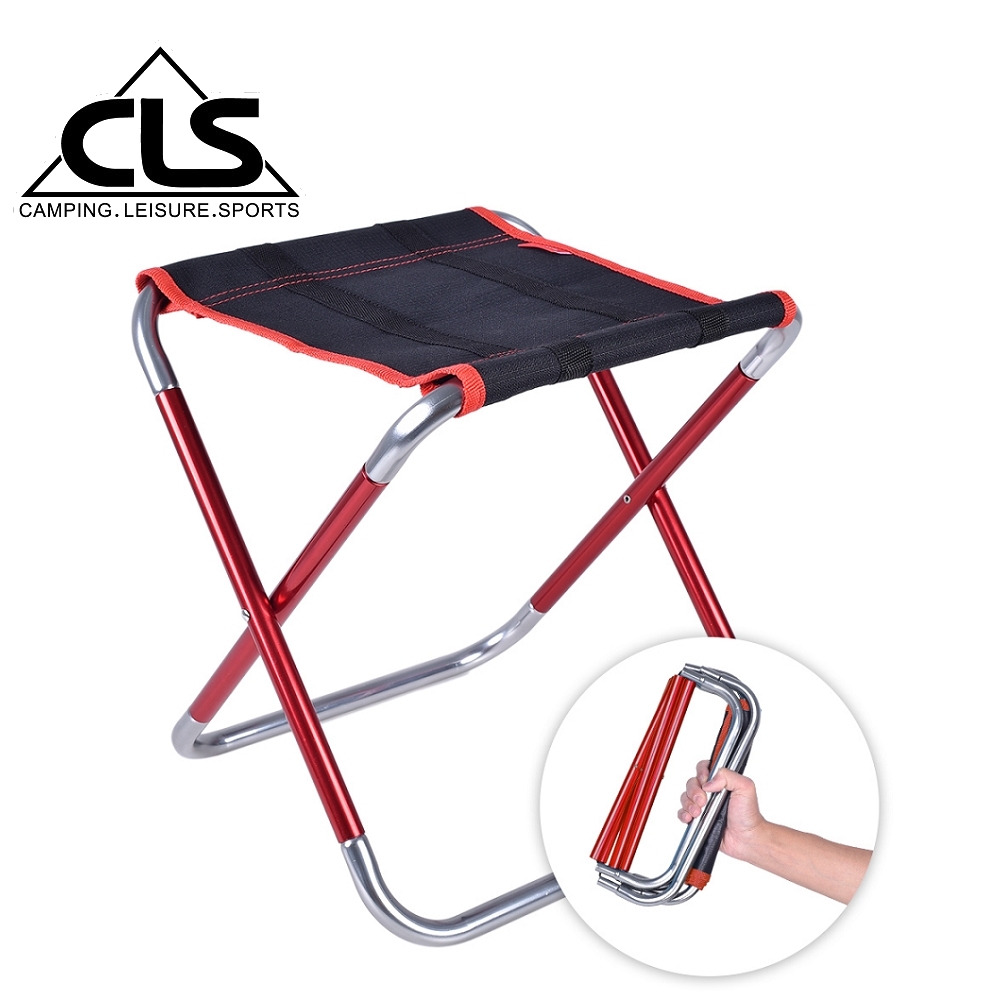 韓國CLS 加大款7075鋁合金特殊收納繽紛折疊椅 行軍椅 板凳 登山 露營(兩色任選) product image 1