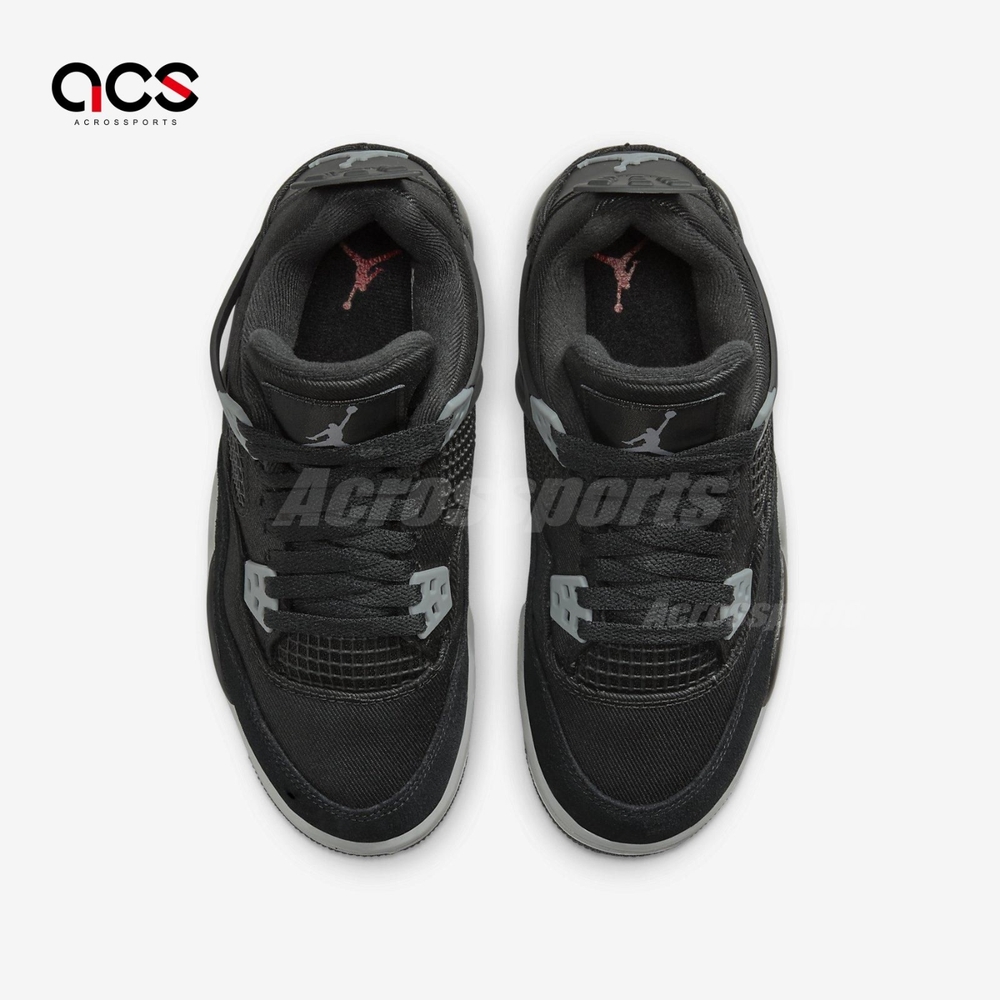 Nike Air Jordan 4 Retro SE GS Black Canvas 黑小阿姆女鞋大童DV0553