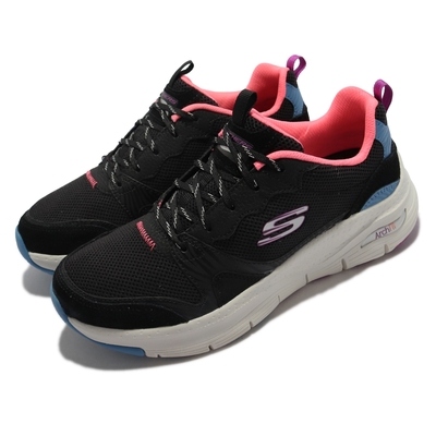 Skechers 休閒鞋 Arch Fit Vista View 女鞋 專利鞋墊 足弓支撐 避震 緩衝 郊遊 健走 黑彩 149723-BKMT