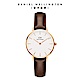 Daniel Wellington DW 手錶 Petite Bristol 28mm深棕色真皮皮革錶 絕版 DW00100227 product thumbnail 1