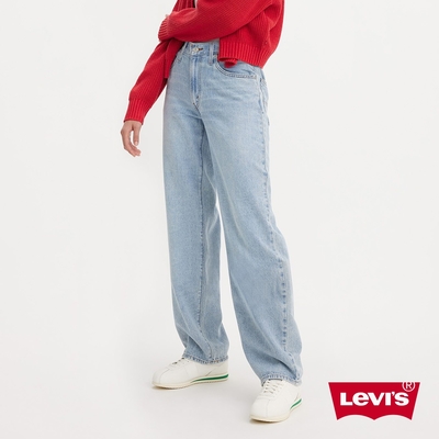 Levis 女款 Baggy Dad中腰牛仔褲 / 輕磅丹寧 / 天絲棉 / 中直筒