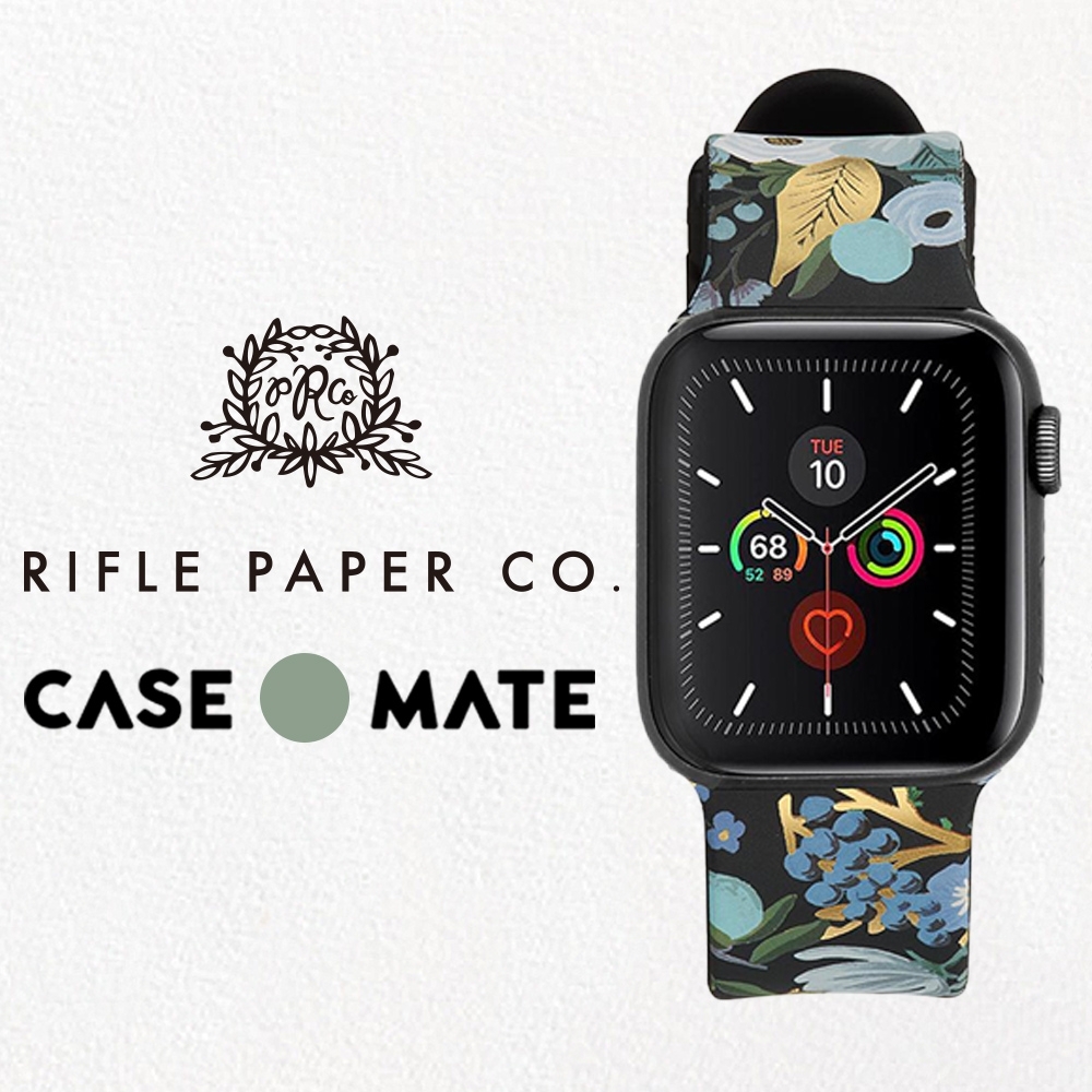 美國 Rifle Paper Co. x CM 限量聯名款 Apple Watch 38-40mm 錶帶 - 花園派對 - 藍