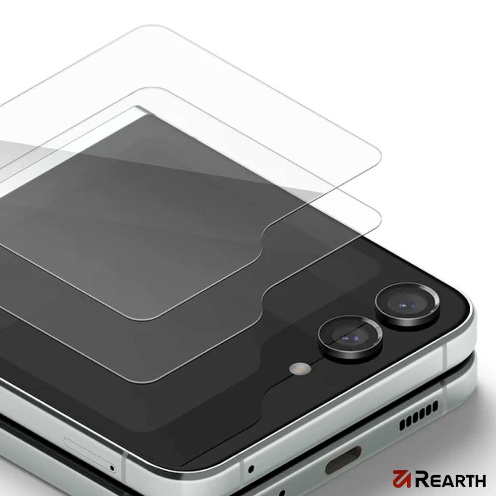 Rearth Ringke 三星 Galaxy Z Flip 5 前螢幕玻璃保護貼(2片裝)
