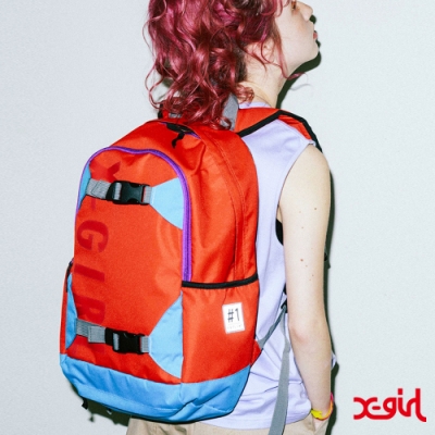 X-girl #1 SK8 SKATE BACKPACK後背包-橘