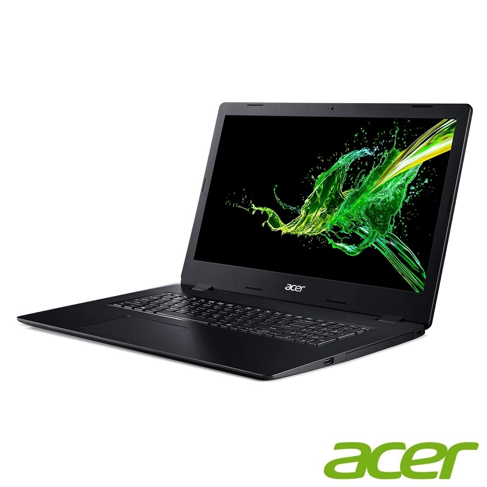 (送Office365)Acer A317-32-C9FF 17吋筆電(N4100/4G/256G SSD+1TB/Aspire 3/黑)文書筆電