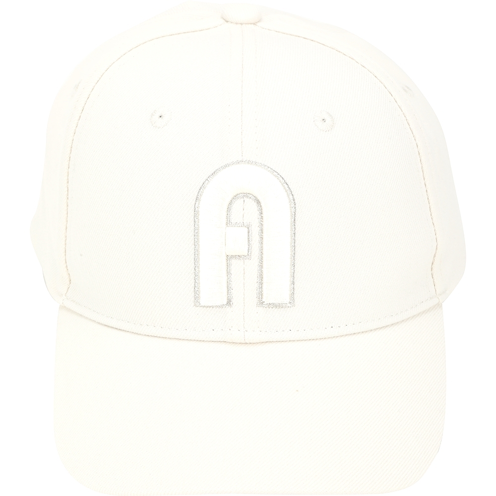 FURLA Varsity Style 拱門立體刺繡混紡棒球帽(米白)