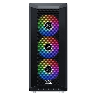 富鈞XIGMATEK GXE-A1 ARGB 黑玻璃透側機殼(E-ATX/內建風扇前3後1/顯卡 