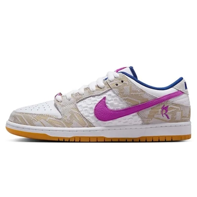 【NIKE 耐吉】休閒鞋 RAYSSA LEAL X NIKE DUNK SB ROYAL VIVID PURPLE 聯名款 紫白 男款 FZ5251-001