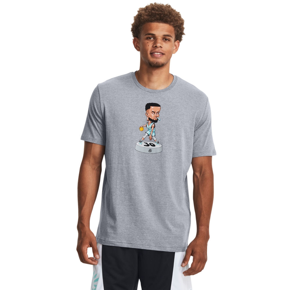 【UNDER ARMOUR】男 CURRY BOBBLE HEAD 籃球短T-Shirt 1379859-035