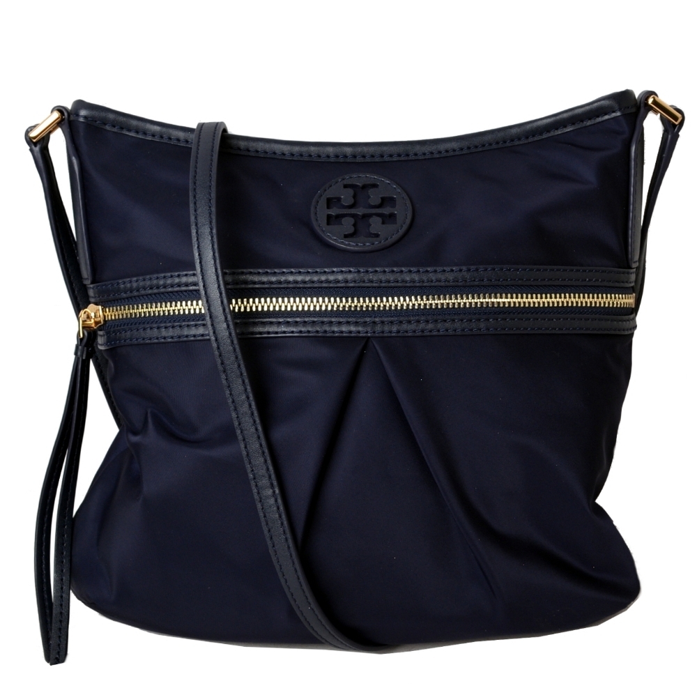 TORY BURCH NYLO輕量尼龍斜背包-海軍藍