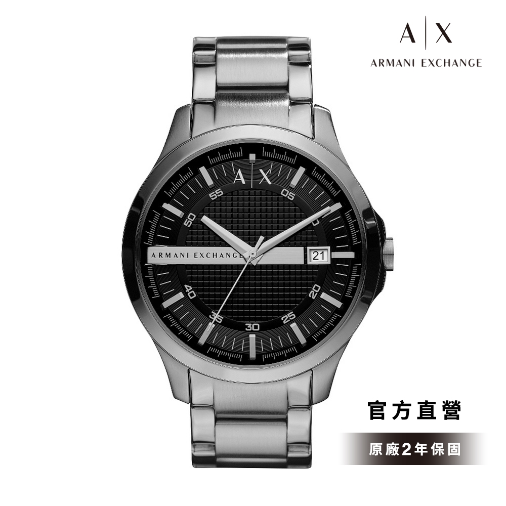 A|X Armani Exchange Hampton 漢普頓菁英不鏽鋼鍊帶手錶 46MM AX2103