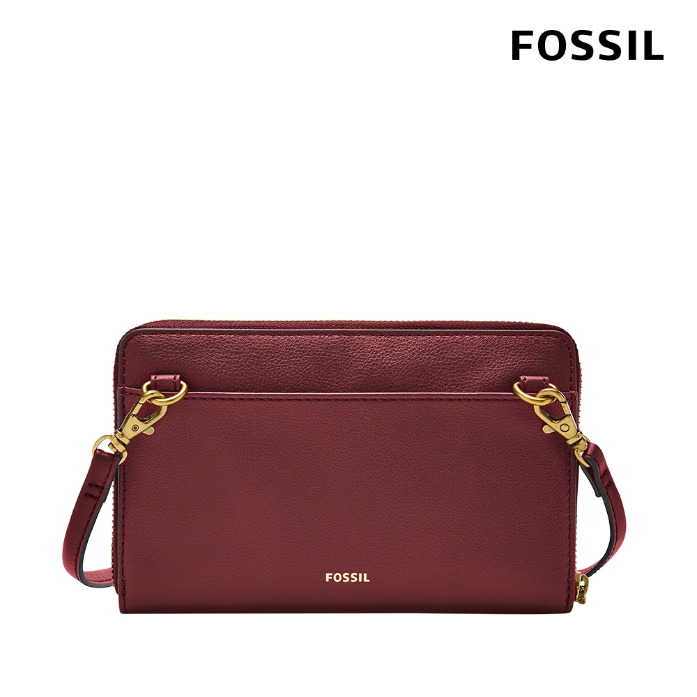 FOSSIL Faye 可斜背式長夾小包WOC-紅絲絨色SWL2813627 | 長夾| Yahoo 