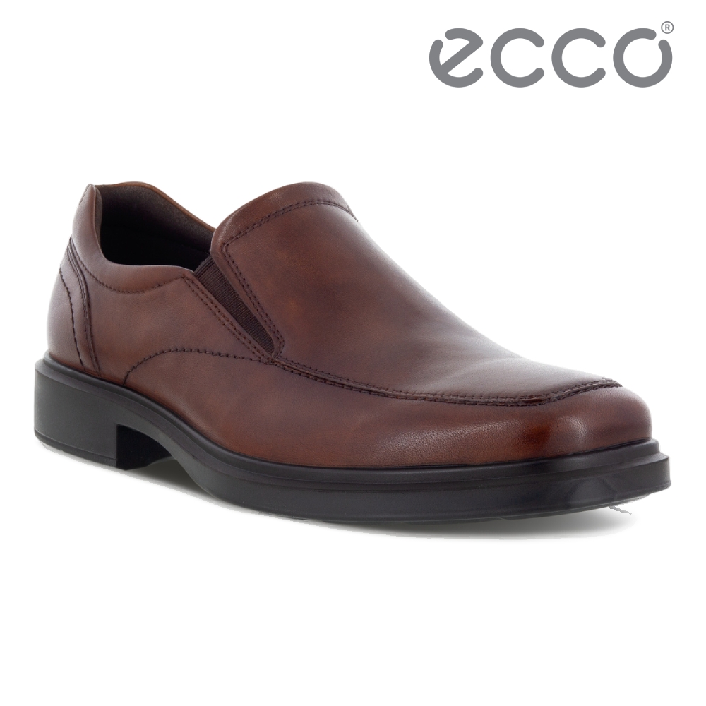 ECCO HELSINKI 2 方頭紳士套入式正裝皮鞋 男鞋 棕色