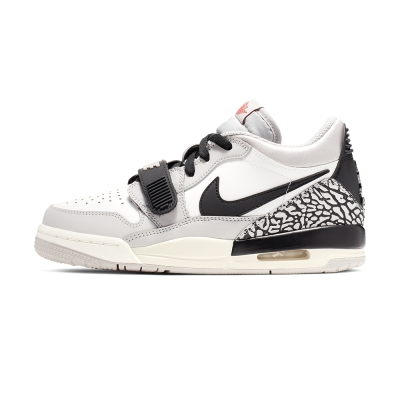 Nike Air Jordan Legacy 312 Low 大童 灰黑 爆裂紋 魔鬼氈 籃球鞋 CD9054-101