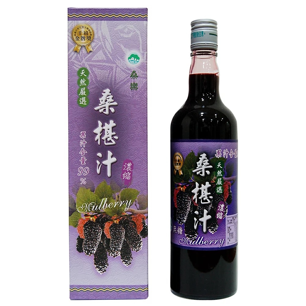【花蓮桑椹】桑椹汁/無糖600ml(共12瓶)特價!