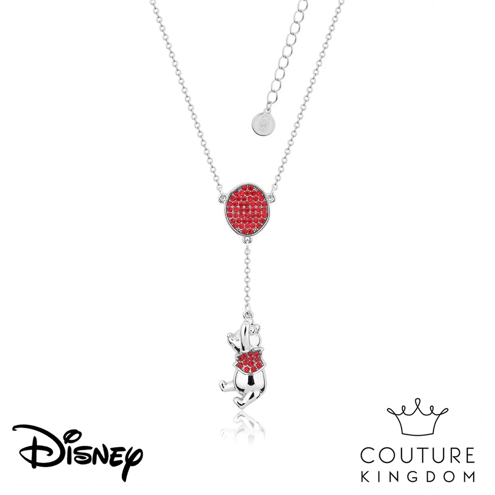 Disney Jewellery by Couture Kingdom 小熊維尼 派對氣球鍍14K白金水晶項鍊