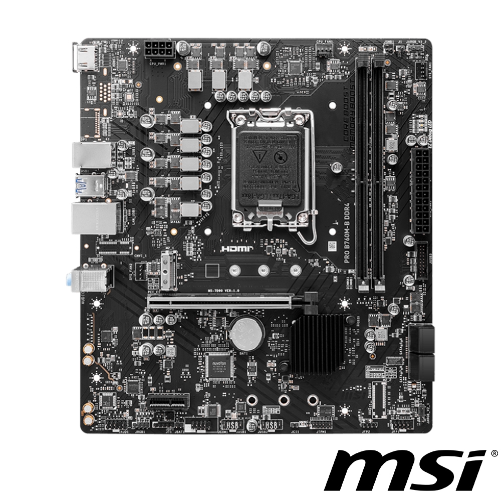 MSI微星 PRO B760M-B DDR4 主機板