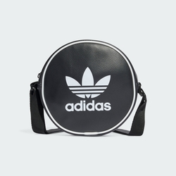 ADIDAS AC ROUND BAG 三葉草 側背包-黑-IT7592