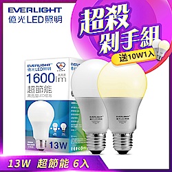 [獨家] (6送1入)億光 13W 超節能 LED 燈泡