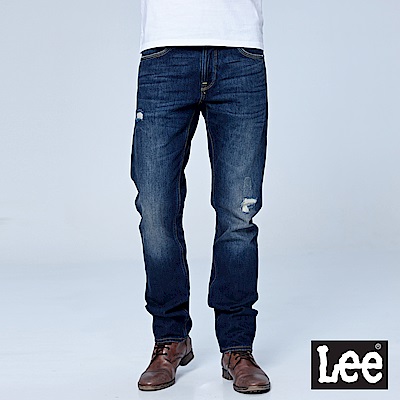 Lee 726中腰標準小直筒牛仔褲 101+ 男款 中深藍