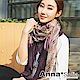 AnnaSofia 絲羽璇暈染 拷克邊韓國棉圍巾披肩(紫系) product thumbnail 1