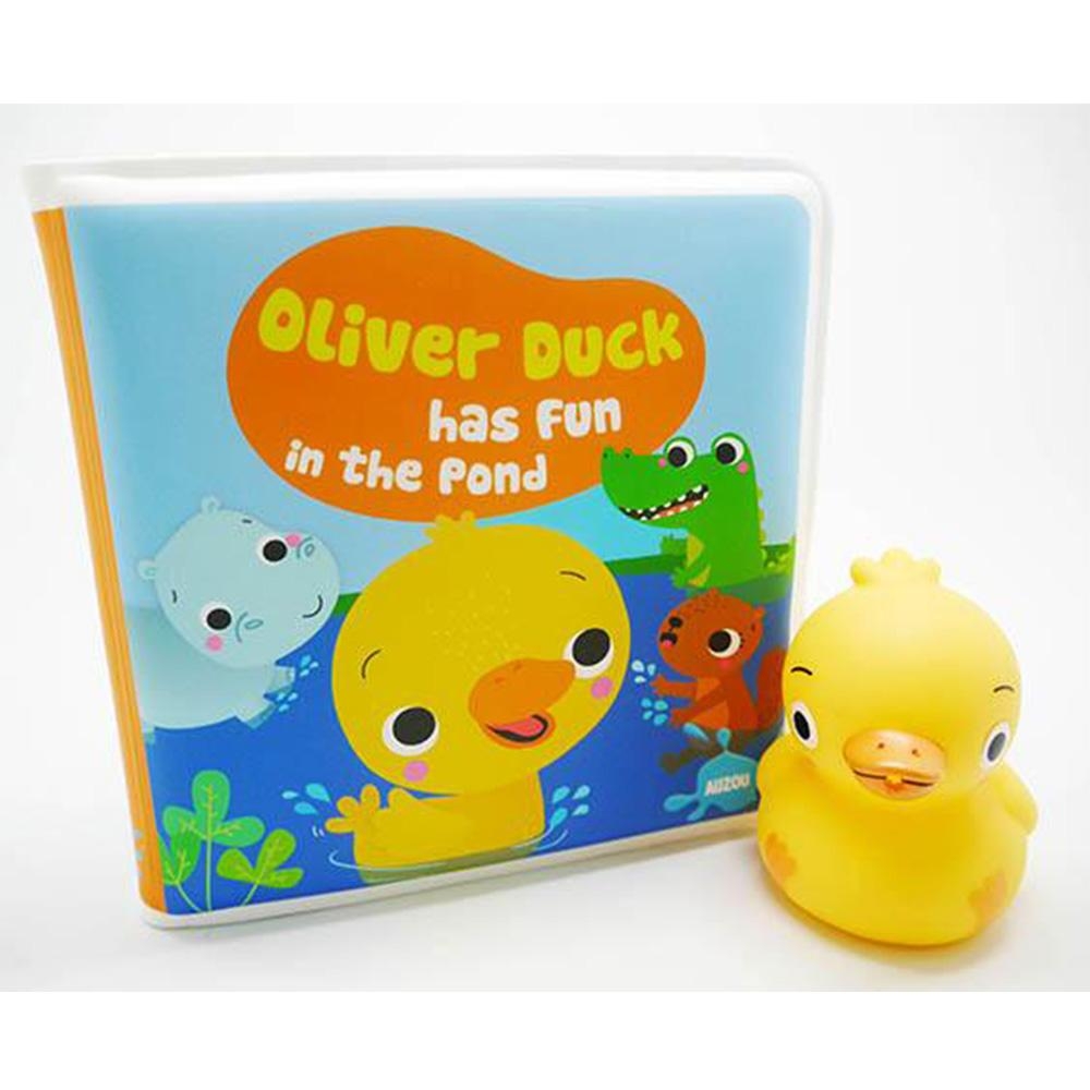 Oliver Duck Has Fun In The Pond 小鴨奧利弗玩水記 洗澡書 | 拾書所