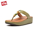 FitFlop FINO SLEEK OMBER STONES TOE POST SANDALS 柔軟皮革夾腳涼鞋-女(橄欖綠) product thumbnail 1