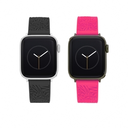 【Steve Madden】Apple watch 浮雕LOGO矽膠蘋果錶帶